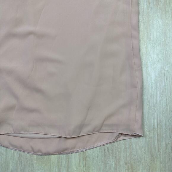 NWT ASOS Peach Cream Cocktail One Shoulder Sheath Ruffle Mini Dress 2 - Picture 7 of 14